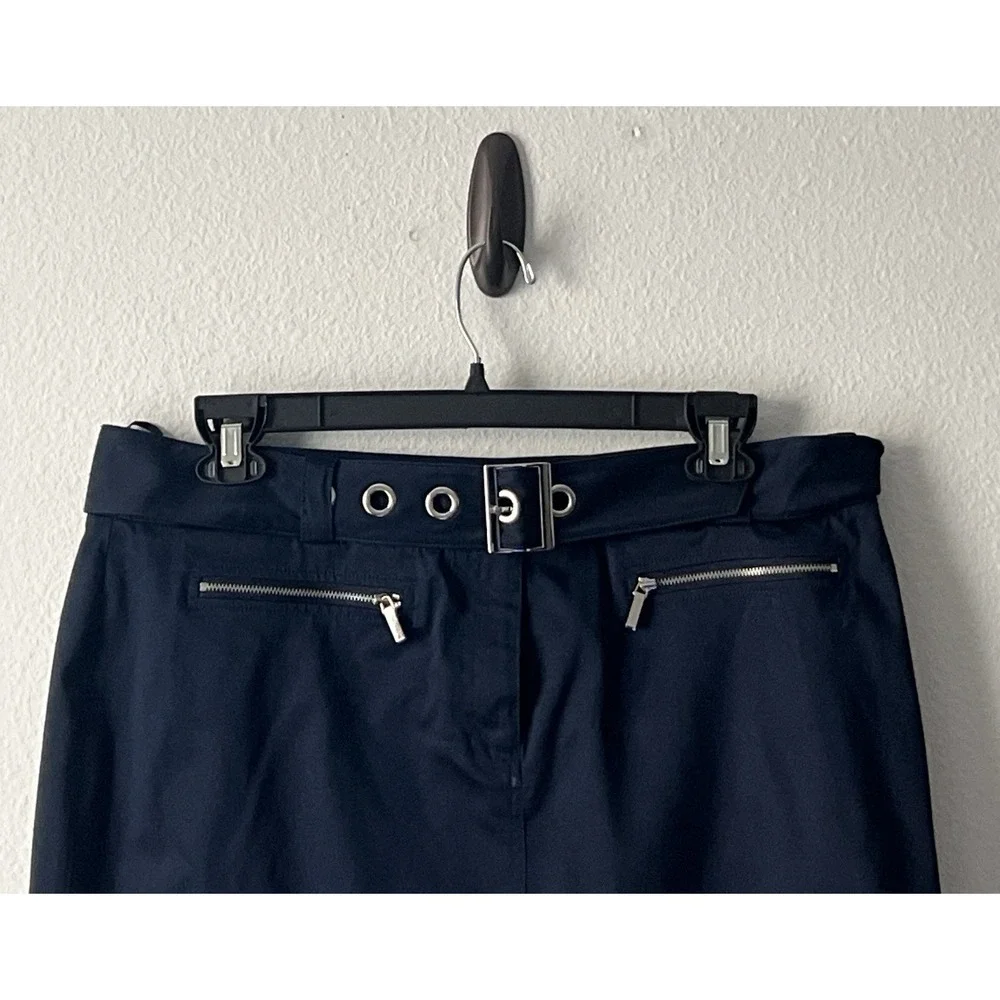 Jones New York Women' Signature‎ Belted Utility Stretch Skirt Size 16